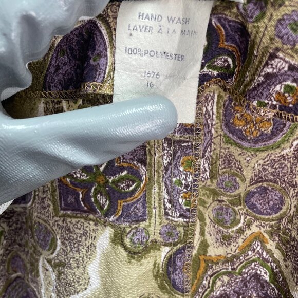 Summer bold print dress with belt and pockets BOHO CHIC SUMMER STYLE - Picture 7 of 8